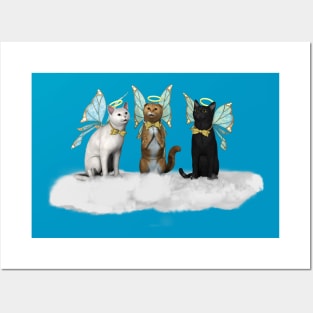 Angel Kitty Cats Choir Posters and Art